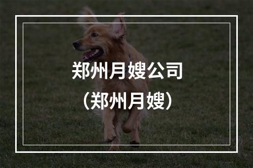 郑州月嫂公司（郑州月嫂）