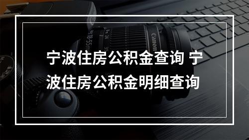 宁波住房公积金查询 宁波住房公积金明细查询