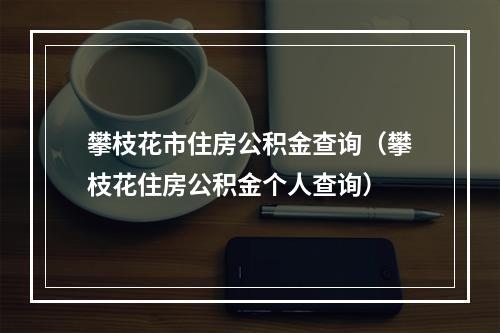 攀枝花市住房公积金查询（攀枝花住房公积金个人查询）