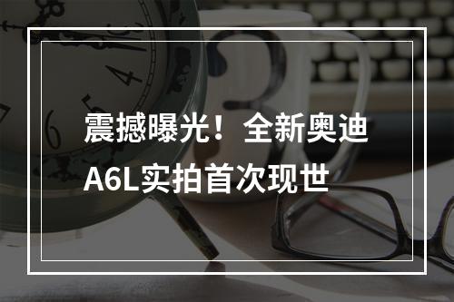 震撼曝光！全新奥迪A6L实拍首次现世