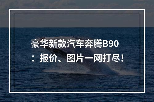 豪华新款汽车奔腾B90：报价、图片一网打尽！