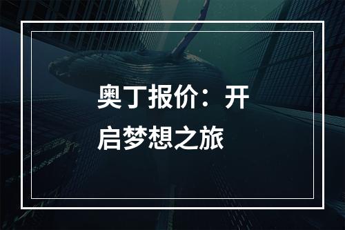 奥丁报价：开启梦想之旅