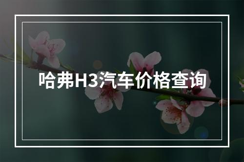 哈弗H3汽车价格查询