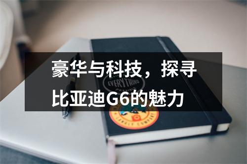 豪华与科技，探寻比亚迪G6的魅力