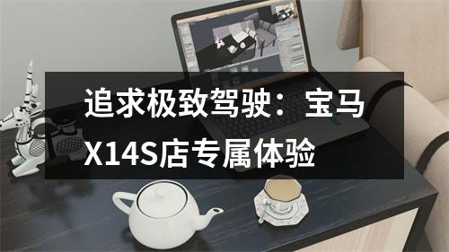 追求极致驾驶：宝马X14S店专属体验