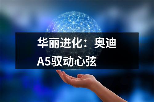 华丽进化：奥迪A5驭动心弦