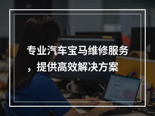 专业汽车宝马维修服务，提供高效解决方案