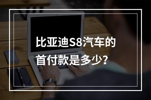 比亚迪S8汽车的首付款是多少？