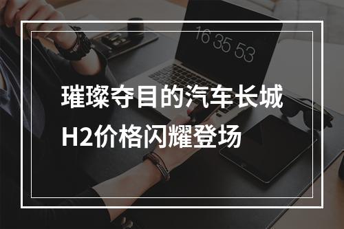 璀璨夺目的汽车长城H2价格闪耀登场