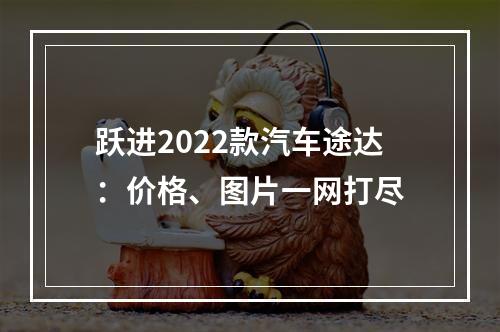 跃进2022款汽车途达：价格、图片一网打尽