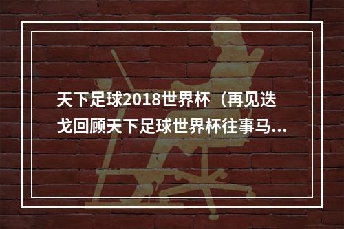 天下足球2018世界杯（再见迭戈回顾天下足球世界杯往事马拉多纳魔鬼与天使）