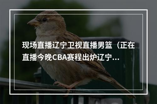 现场直播辽宁卫视直播男篮（正在直播今晚CBA赛程出炉辽宁男篮期望反超广东男篮重返第2）