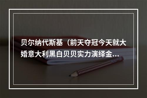 贝尔纳代斯基（前天夺冠今天就大婚意大利黑白贝贝实力演绎金榜题名时洞房花烛夜）