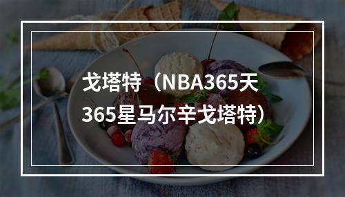 戈塔特（NBA365天365星马尔辛戈塔特）