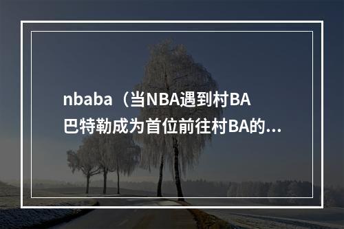 nbaba（当NBA遇到村BA巴特勒成为首位前往村BA的国际球星）