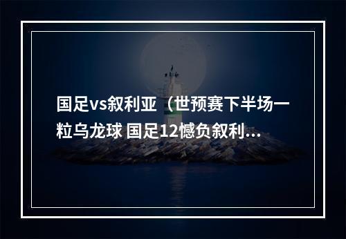 国足vs叙利亚（世预赛下半场一粒乌龙球 国足12憾负叙利亚）