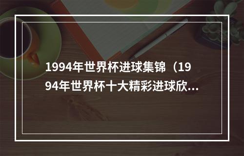 1994年世界杯进球集锦（1994年世界杯十大精彩进球欣赏）