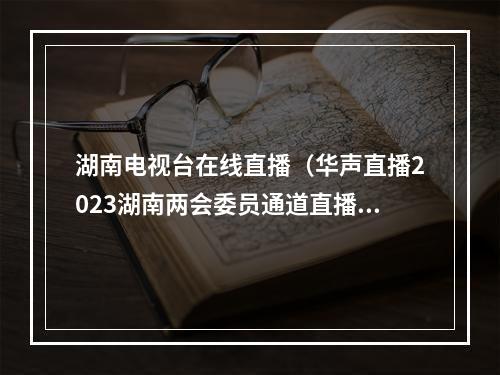 湖南电视台在线直播（华声直播2023湖南两会委员通道直播第一场）