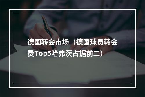 德国转会市场（德国球员转会费Top5哈弗茨占据前二）