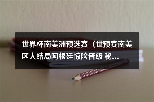 世界杯南美洲预选赛（世预赛南美区大结局阿根廷惊险晋级 秘鲁打附加赛 智利遭淘汰）