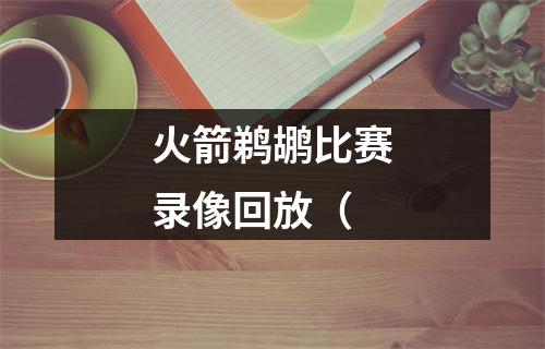 火箭鹈鹕比赛录像回放（