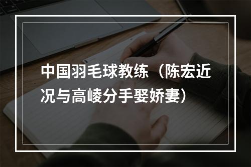 中国羽毛球教练（陈宏近况与高崚分手娶娇妻）