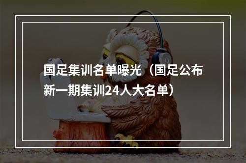 国足集训名单曝光（国足公布新一期集训24人大名单）