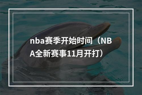 nba赛季开始时间（NBA全新赛事11月开打）