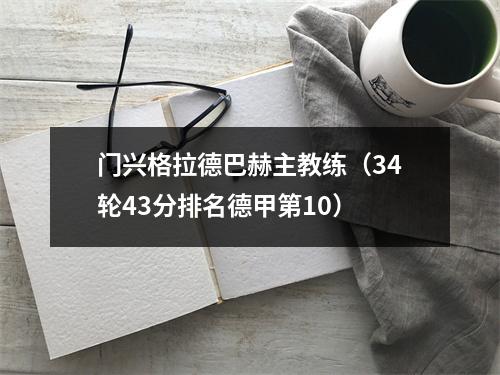 门兴格拉德巴赫主教练（34轮43分排名德甲第10）