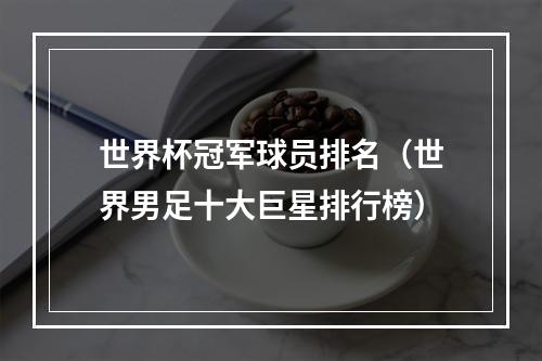 世界杯冠军球员排名（世界男足十大巨星排行榜）