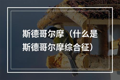 斯德哥尔摩（什么是斯德哥尔摩综合征）