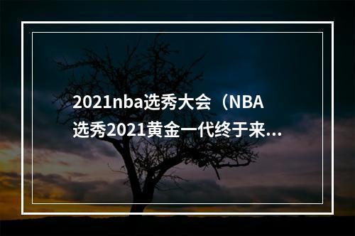 2021nba选秀大会（NBA选秀2021黄金一代终于来了）