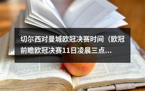 切尔西对曼城欧冠决赛时间（欧冠前瞻欧冠决赛11日凌晨三点上演）