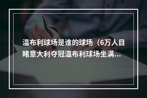 温布利球场是谁的球场（6万人目睹意大利夺冠温布利球场坐满场被质疑）