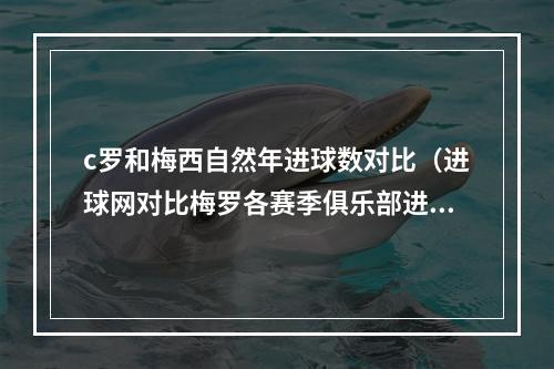 c罗和梅西自然年进球数对比（进球网对比梅罗各赛季俱乐部进球数C罗最高61球）