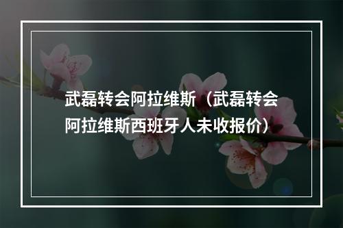 武磊转会阿拉维斯（武磊转会阿拉维斯西班牙人未收报价）