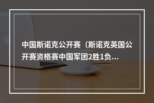 中国斯诺克公开赛（斯诺克英国公开赛资格赛中国军团2胜1负 已有9人晋级正赛）