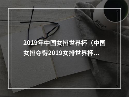 2019年中国女排世界杯（中国女排夺得2019女排世界杯冠军）