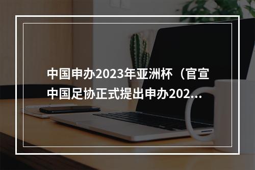 中国申办2023年亚洲杯（官宣中国足协正式提出申办2023年亚洲杯）