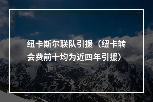 纽卡斯尔联队引援（纽卡转会费前十均为近四年引援）