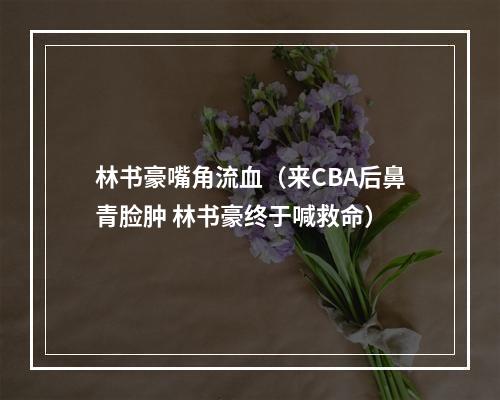 林书豪嘴角流血（来CBA后鼻青脸肿 林书豪终于喊救命）