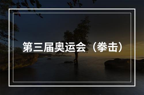 第三届奥运会（拳击）