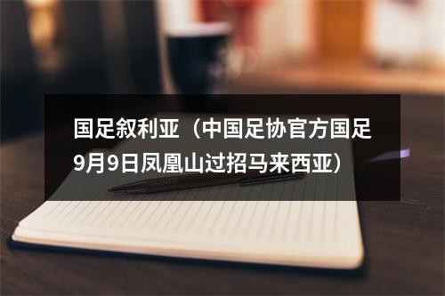 国足叙利亚（中国足协官方国足9月9日凤凰山过招马来西亚）