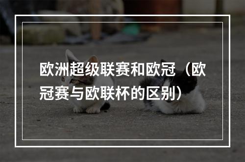 欧洲超级联赛和欧冠（欧冠赛与欧联杯的区别）