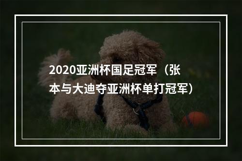 2020亚洲杯国足冠军（张本与大迪夺亚洲杯单打冠军）