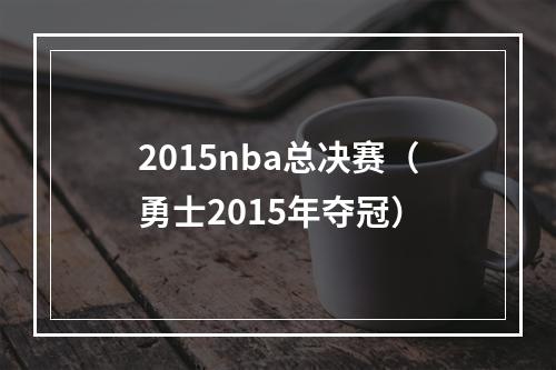 2015nba总决赛（勇士2015年夺冠）