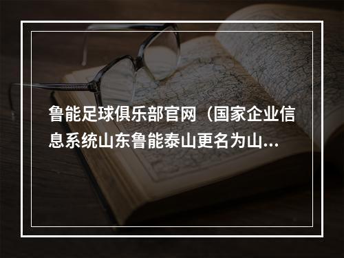 鲁能足球俱乐部官网（国家企业信息系统山东鲁能泰山更名为山东泰山足球俱乐部）