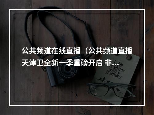 公共频道在线直播（公共频道直播天津卫全新一季重磅开启 非尝不可即将开播）