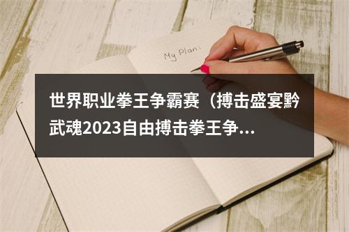 世界职业拳王争霸赛（搏击盛宴黔武魂2023自由搏击拳王争霸赛）