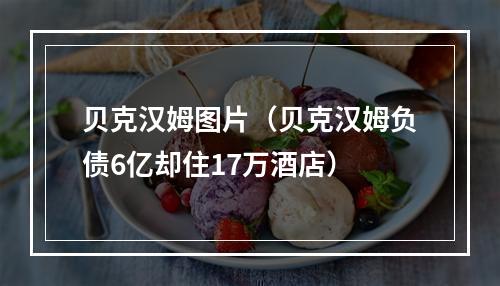 贝克汉姆图片（贝克汉姆负债6亿却住17万酒店）